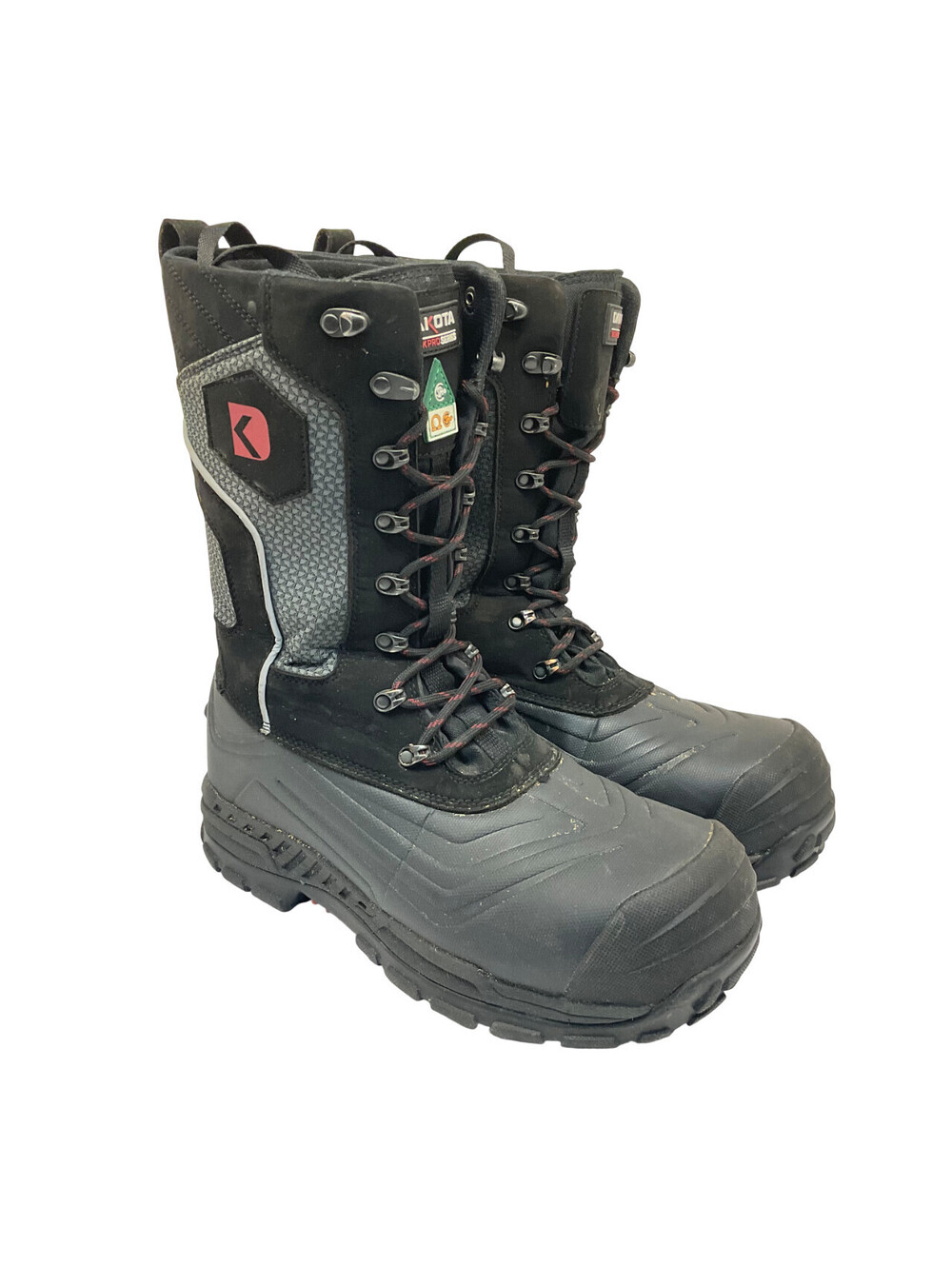 DAKOTA Womens 8520 Composite Toe Composite Plate Felt Pack Winter Boots Black 8M